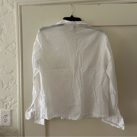 H&M Lightweight Cotton Button-Down White Size M - Picture 2 of 7